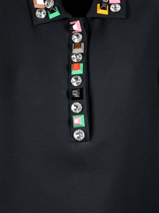 Платье комбинированное FENDI