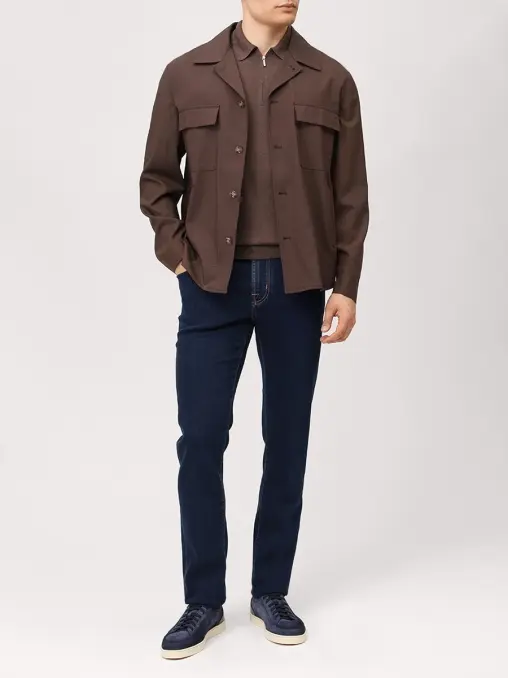 Джинсы Slim Fit хлопковые JACOB COHEN