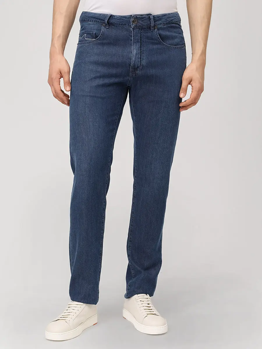 Джинсы Slim Fit из хлопка и лиоцелла