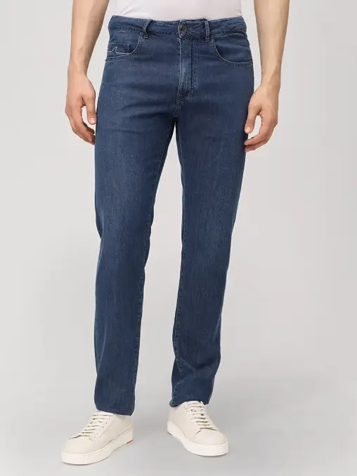Джинсы Slim Fit из хлопка и лиоцелла PAUL & SHARK