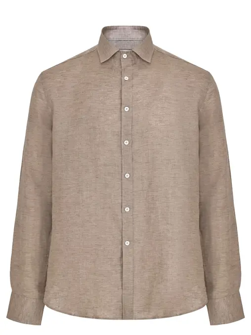 Рубашка Regular Fit льняная CANALI