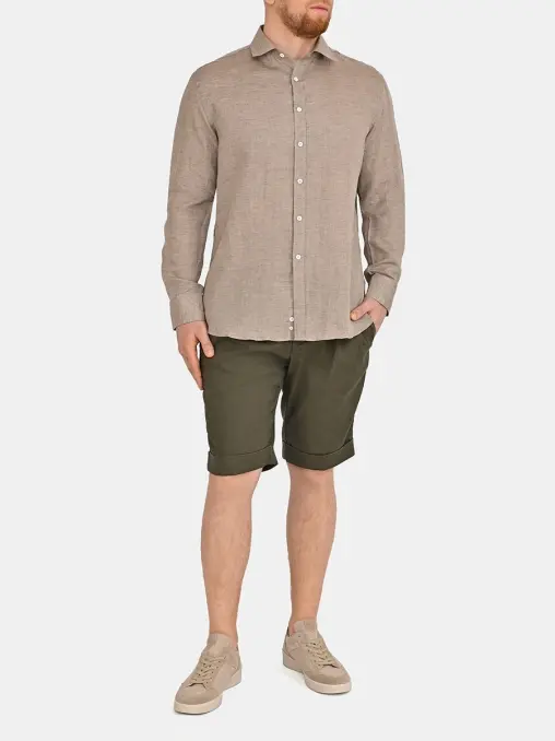 Рубашка Regular Fit льняная CANALI