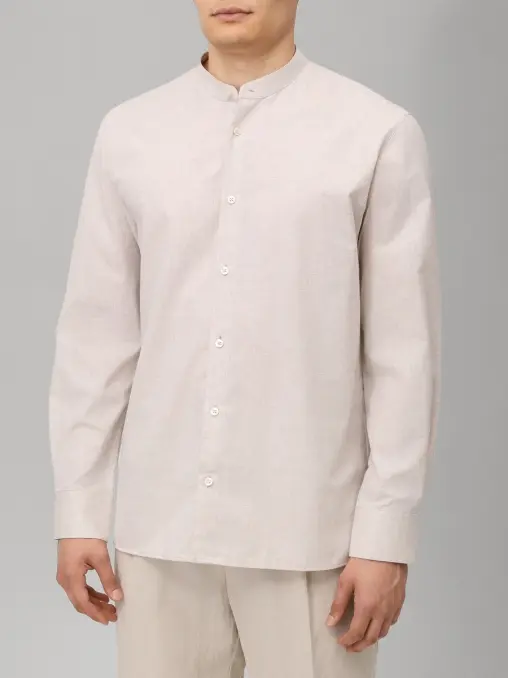 Рубашка Regular Fit хлопка и льна BALDESSARINI