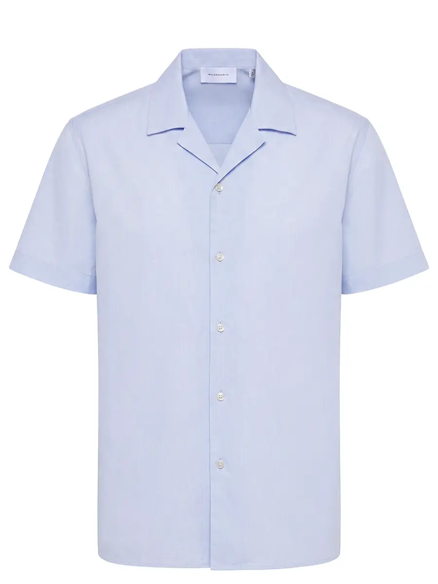 Рубашка Regular Fit из хлопка и льна