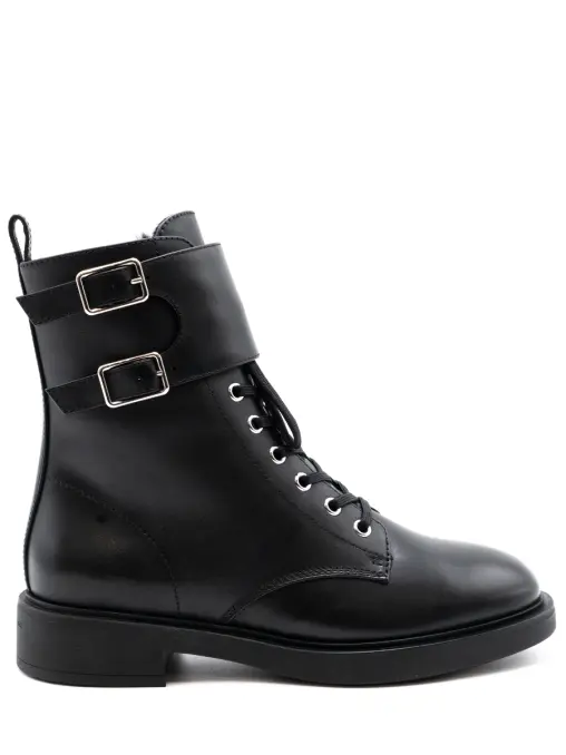 Ботинки кожаные на меху GIANVITO ROSSI