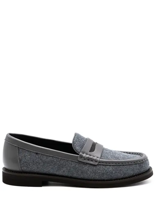 Лоферы текстильные BRUNELLO CUCINELLI