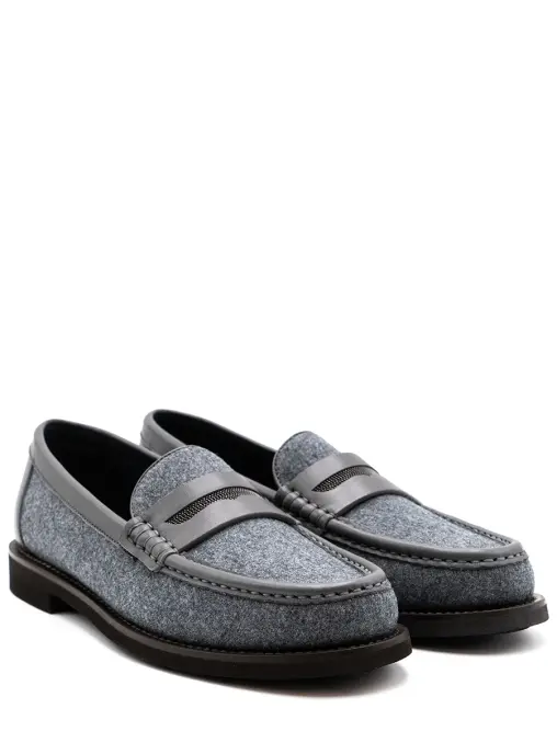 Лоферы текстильные BRUNELLO CUCINELLI