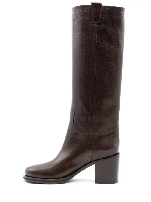 Сапоги кожаные BRUNELLO CUCINELLI