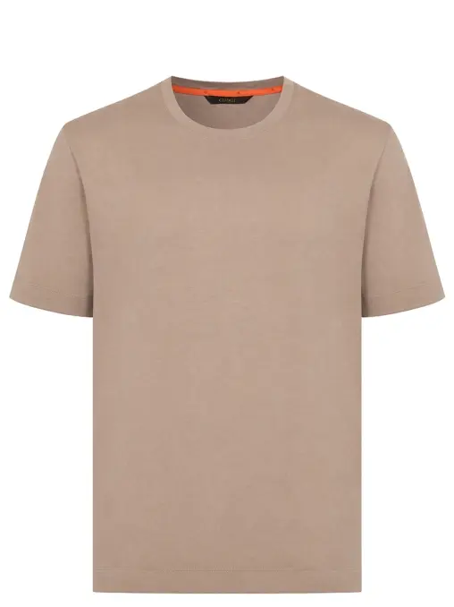 Футболка из хлопка и шелка CUDGI
