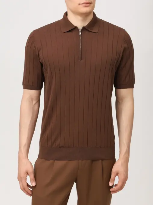 Поло хлопковое FIORONI CASHMERE