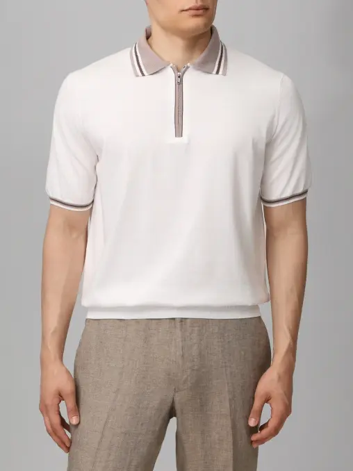 Поло хлопковое FIORONI CASHMERE