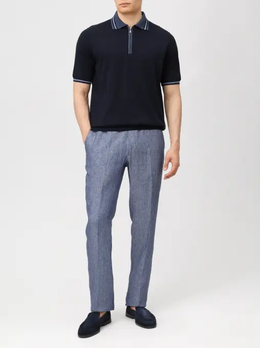 Поло хлопковое FIORONI CASHMERE