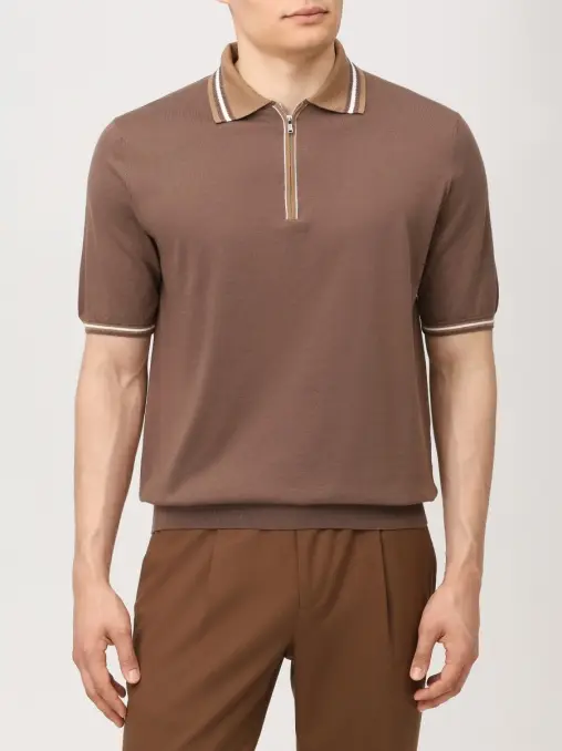 Поло хлопковое FIORONI CASHMERE