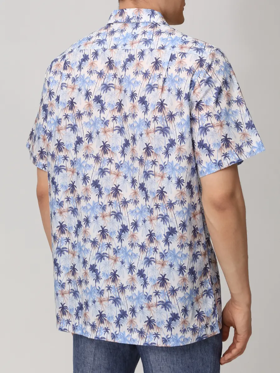 Рубашка Regular Fit из хлопка и лиоцелла