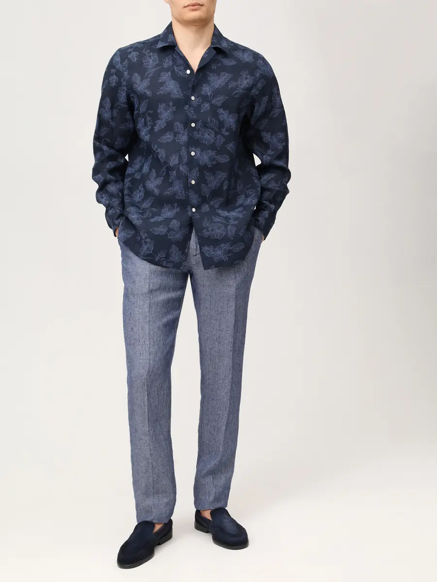 Рубашка Regular Fit льняная