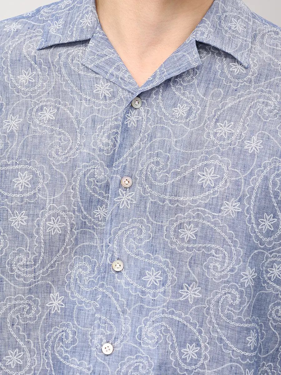 Рубашка Regular Fit льняная