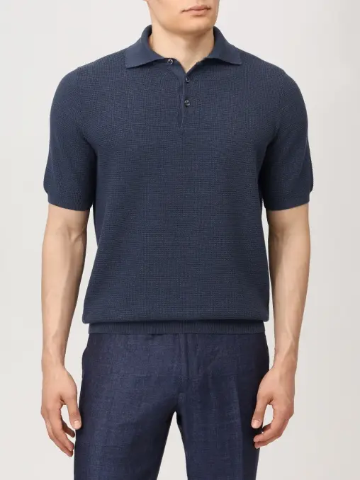 Поло хлопковое FIORONI CASHMERE
