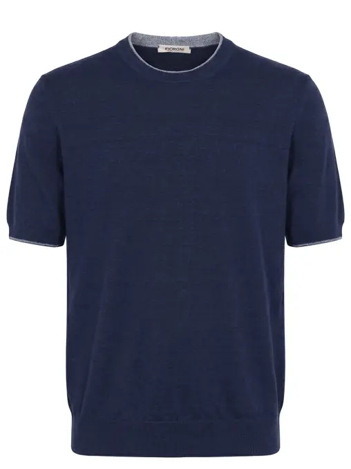 Футболка из хлопка и льна FIORONI CASHMERE