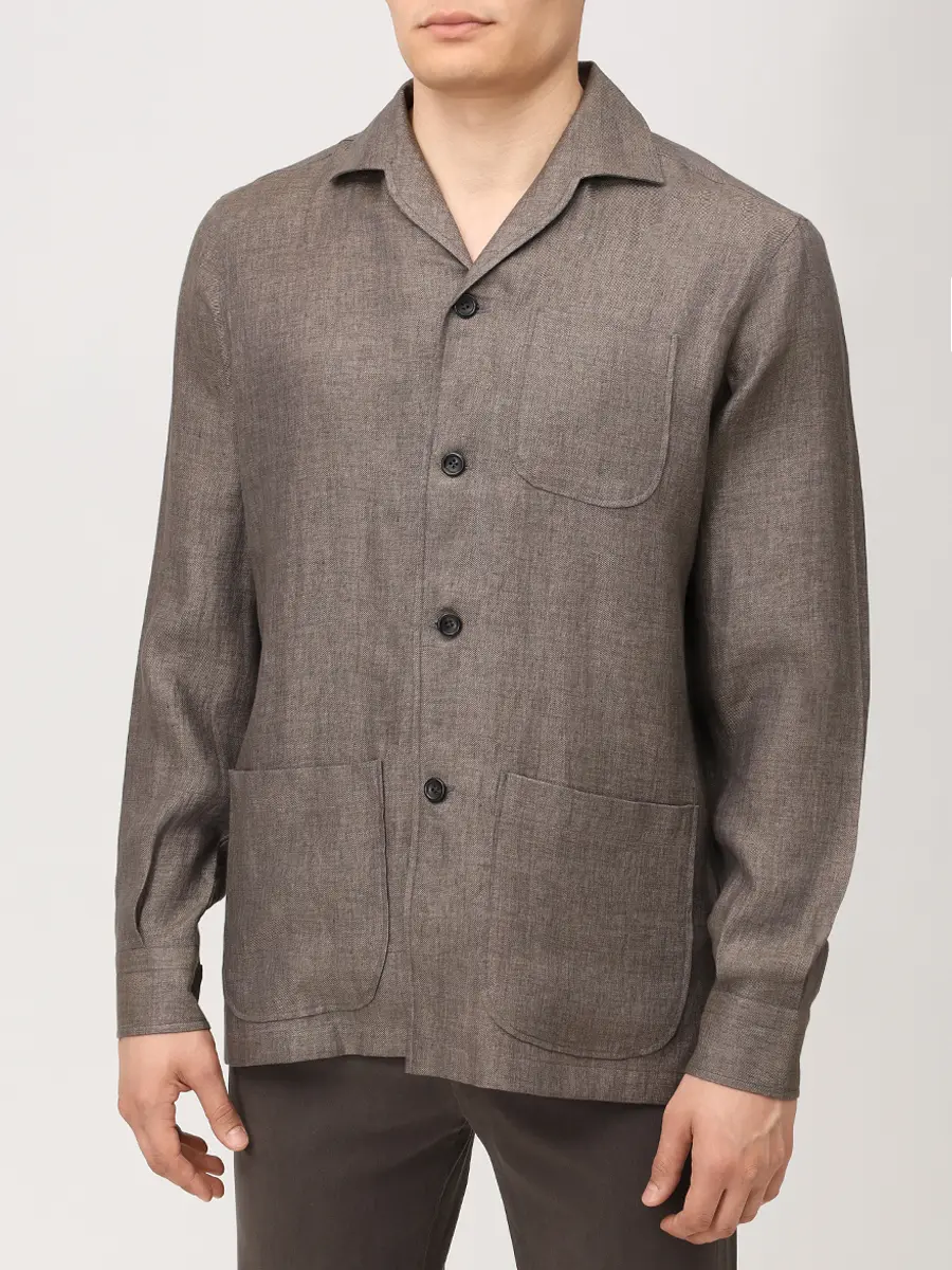 Рубашка Slim Fit льняная