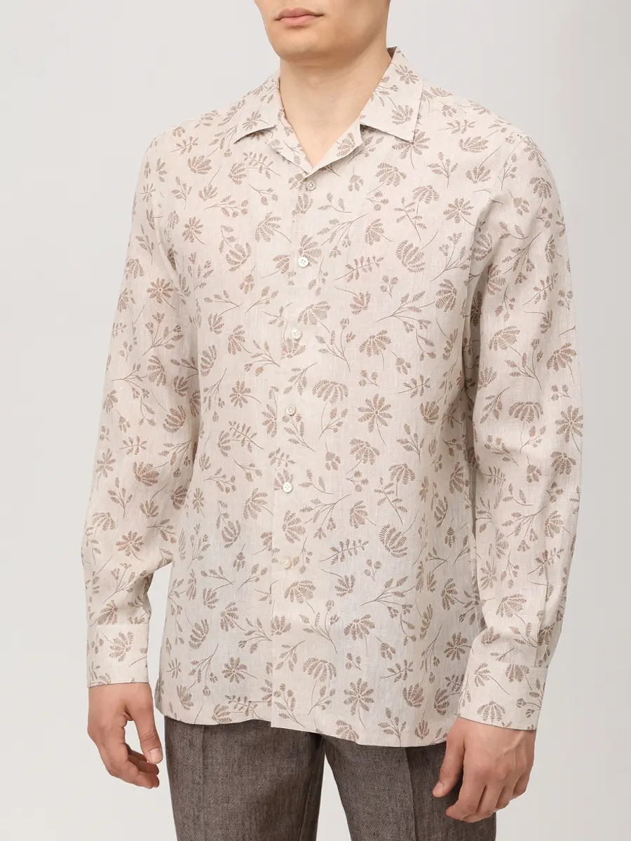 Рубашка Regular Fit льняная