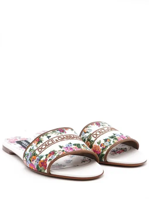 Шлепанцы текстильные DOLCE & GABBANA