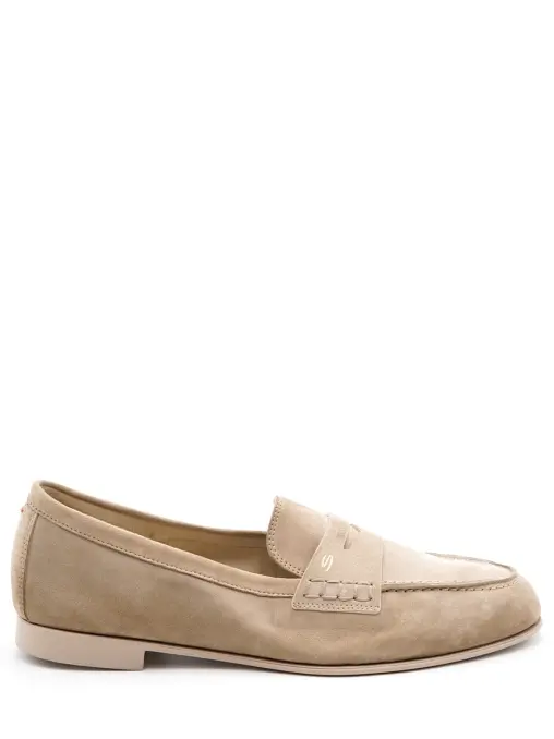 Лоферы замшевые SANTONI