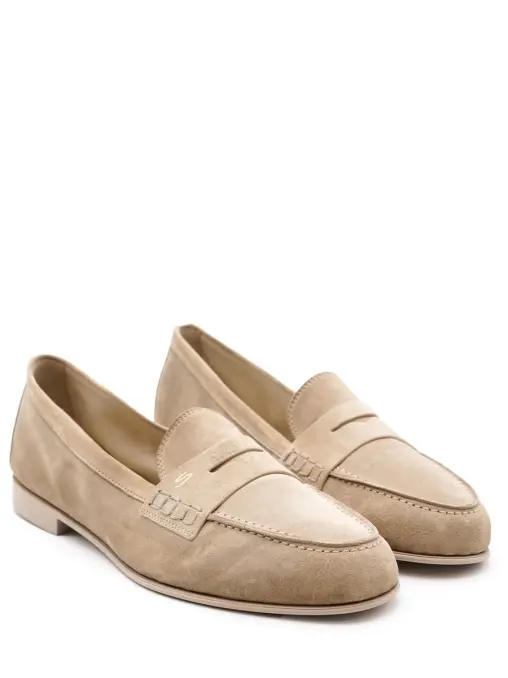 Лоферы замшевые SANTONI