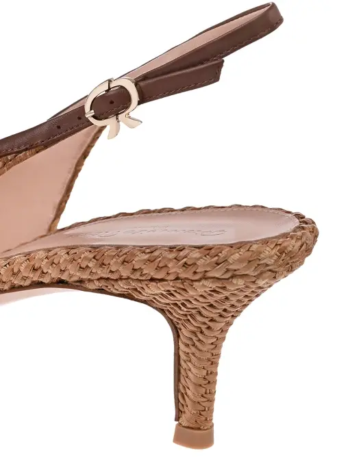 Туфли из рафии GIANVITO ROSSI