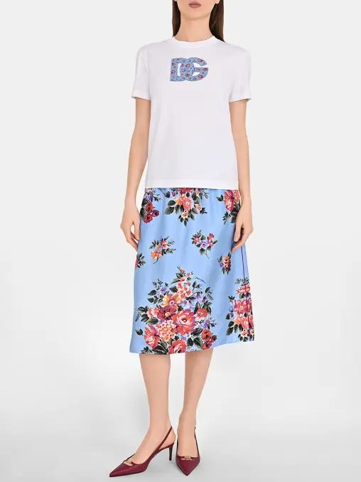 Юбка шелковая DOLCE & GABBANA