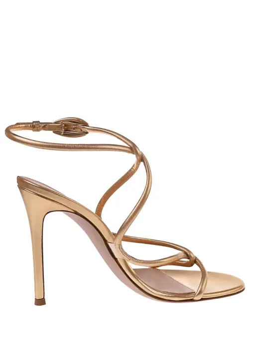 Босоножки кожаные GIANVITO ROSSI