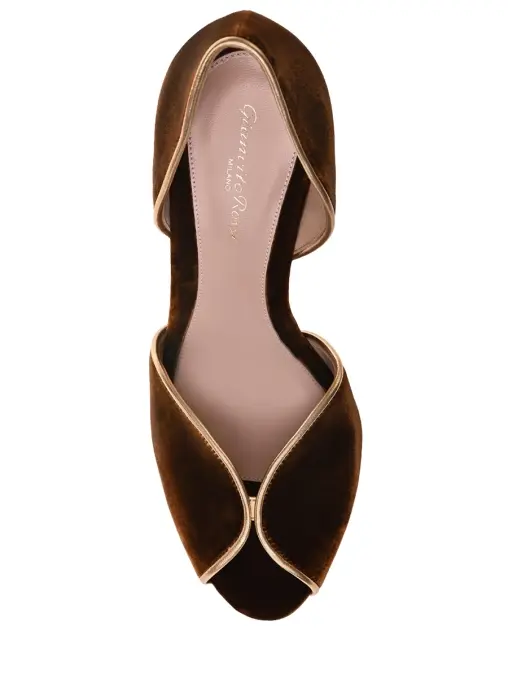 Туфли бархатные GIANVITO ROSSI