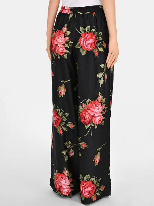 Брюки шелковые DOLCE & GABBANA