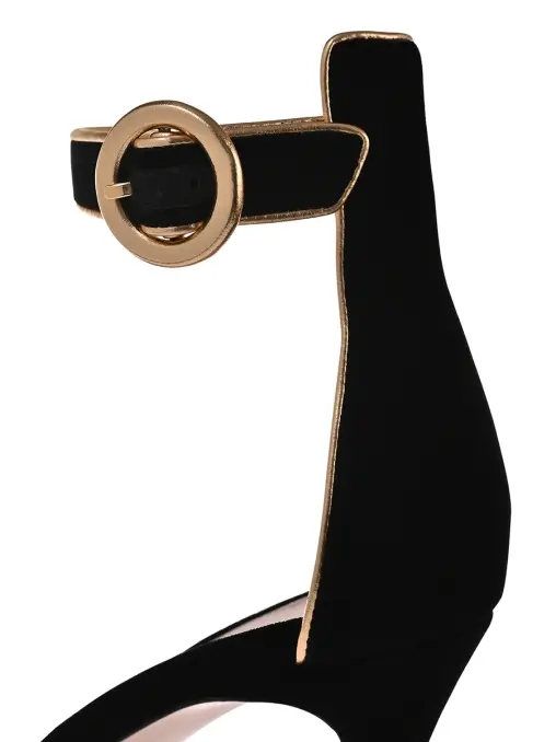 Босоножки бархатные GIANVITO ROSSI