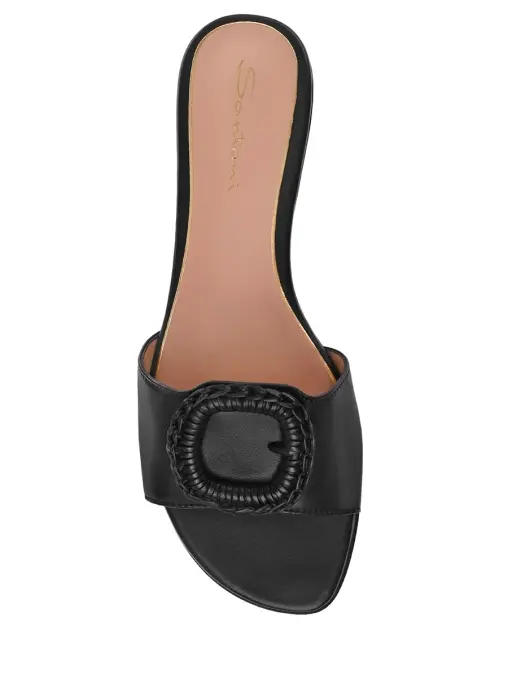 Шлепанцы кожаные SANTONI