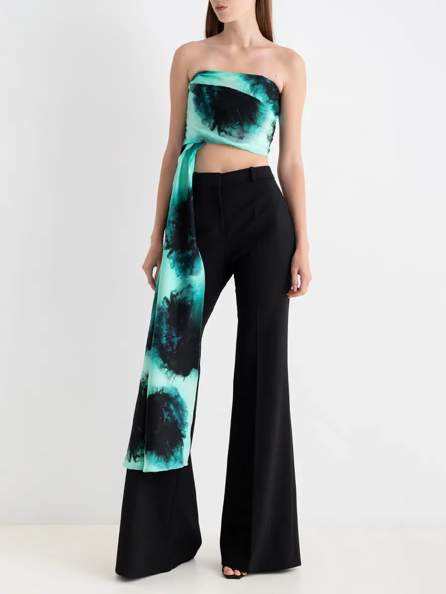 Брюки однотонные