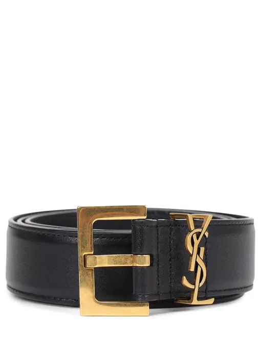 Ремень кожаный SAINT LAURENT