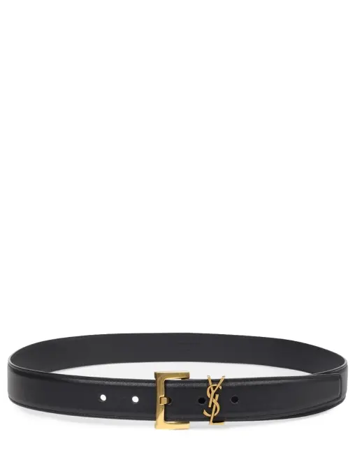 Ремень кожаный SAINT LAURENT