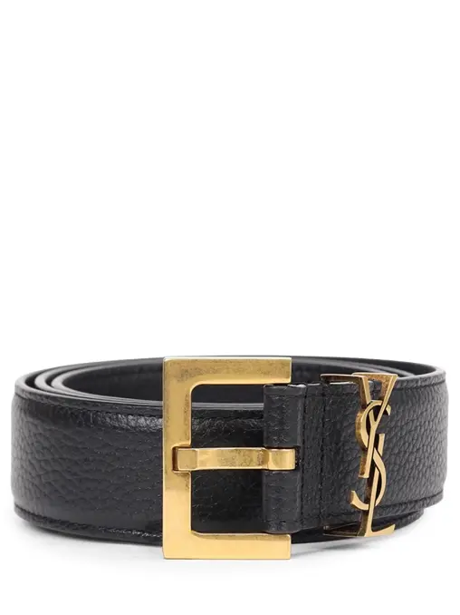 Ремень кожаный SAINT LAURENT