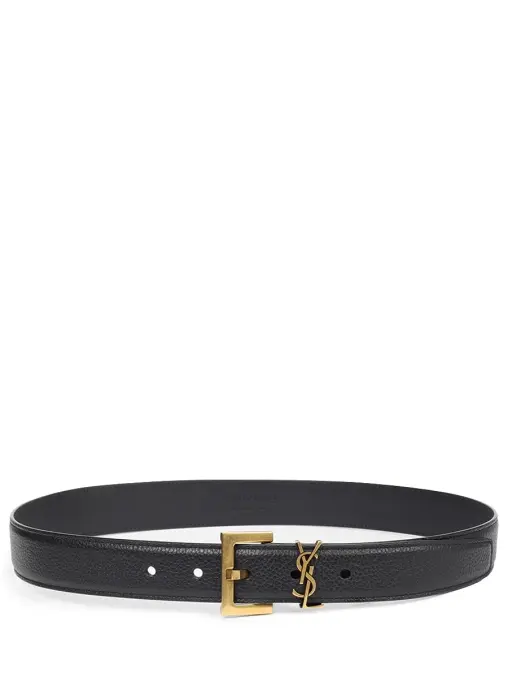 Ремень кожаный SAINT LAURENT