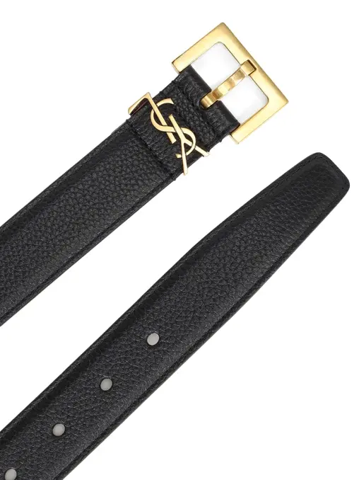Ремень кожаный SAINT LAURENT