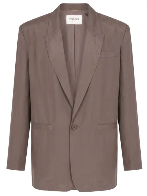 Пиджак шелковый SAINT LAURENT