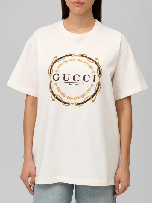 Футболка хлопковая GUCCI