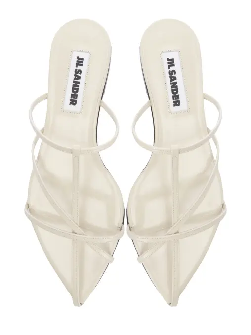 Шлепанцы кожаные JIL SANDER