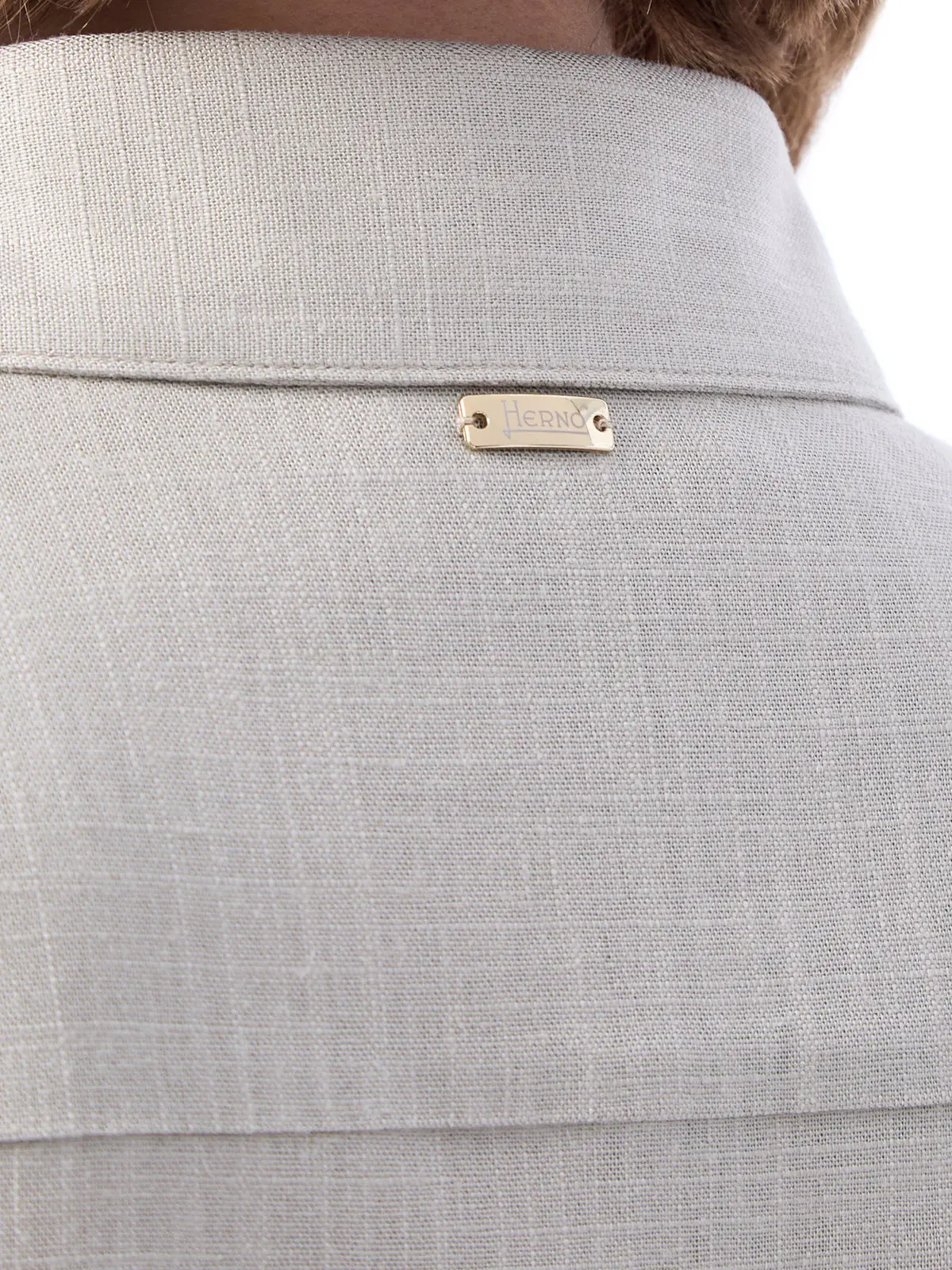 Рубашка из вискозы и льна