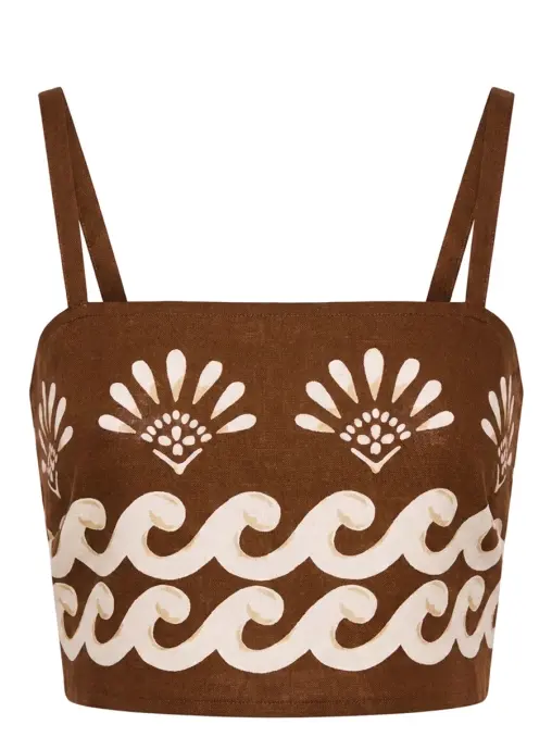 Топ льняной ISABEL BEACHWEAR
