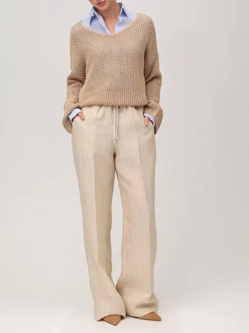 Брюки льняные KITON