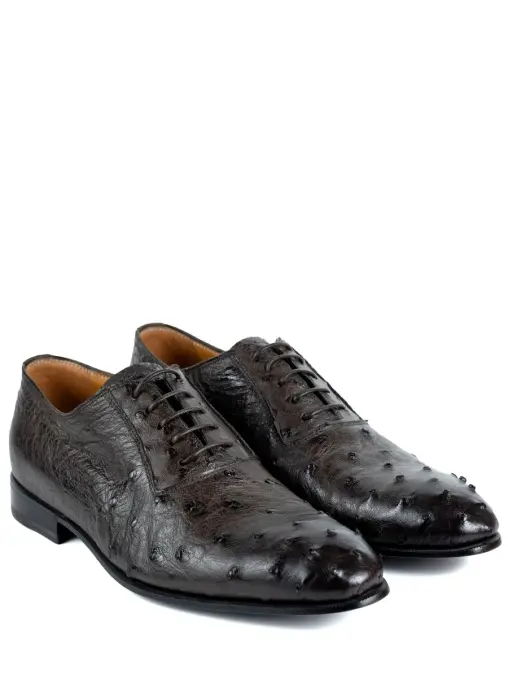 Оксфорды из кожи страуса SANTONI
