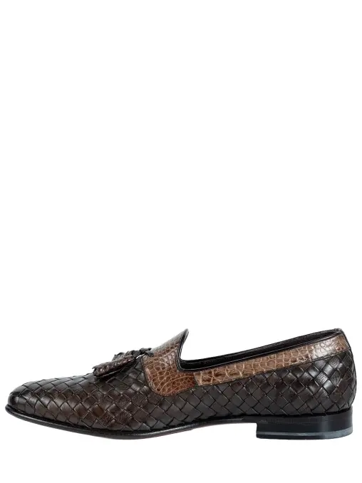 Лоферы кожаные SANTONI