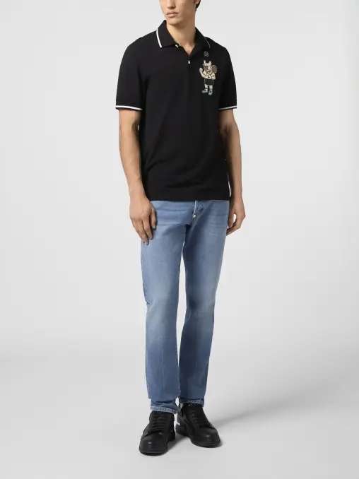 Поло хлопковое PHILIPP PLEIN