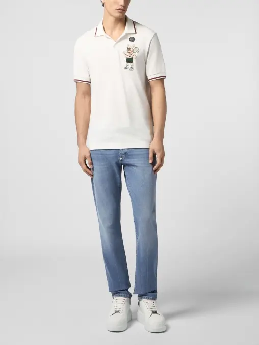 Поло хлопковое PHILIPP PLEIN
